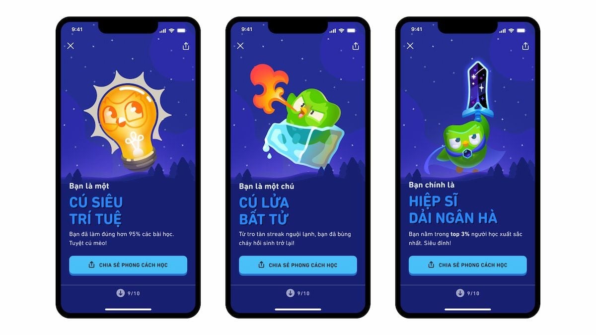 Báo cáo sử dụng ngôn ngữ Duolingo 2023: 60% người Việt lựa chọn học tiếng Anh trên ứng dụng Duolingo