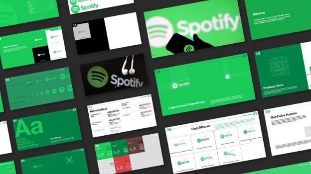 Mẫu Brand Guidelines của Spotify