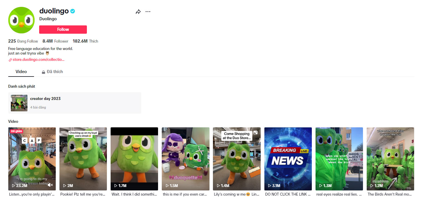 Chiến lược biến Duolingo thành hiện tượng TikTok: Lôi cuốn thế hệ Z qua việc nhân cách hóa thương hiệu