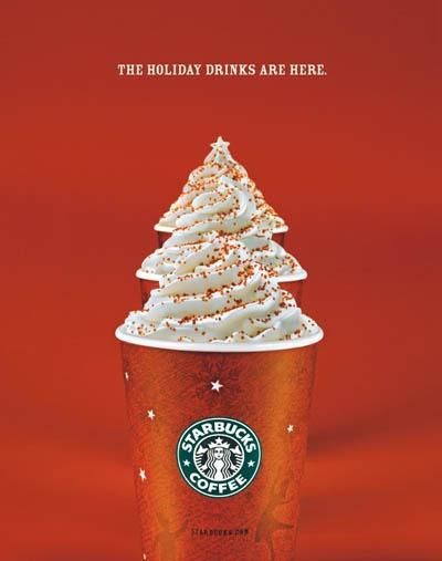 Print Ads cho dịp lễ Giáng sinh của Starbucks