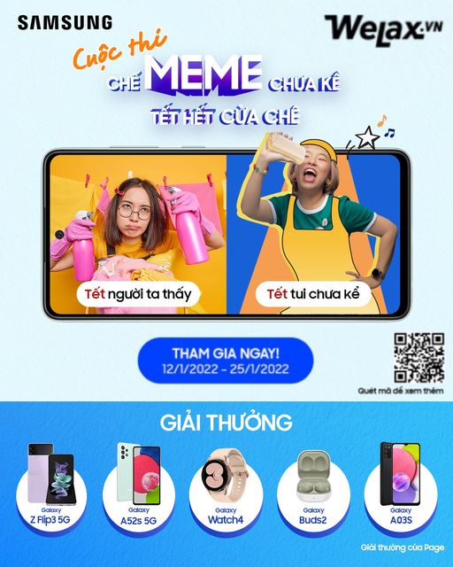 Samsung sử dụng chiến lược Meme Marketing quen thuộc khi tiếp cận Gen Z