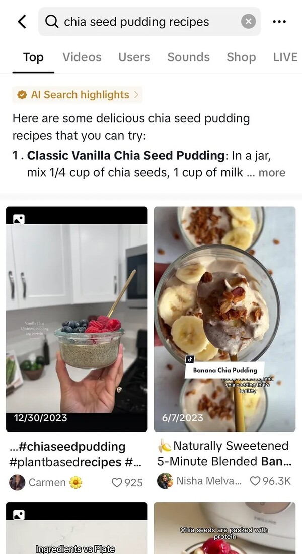 TikTok thử nghiệm tính năng tìm kiếm thông qua AI Search