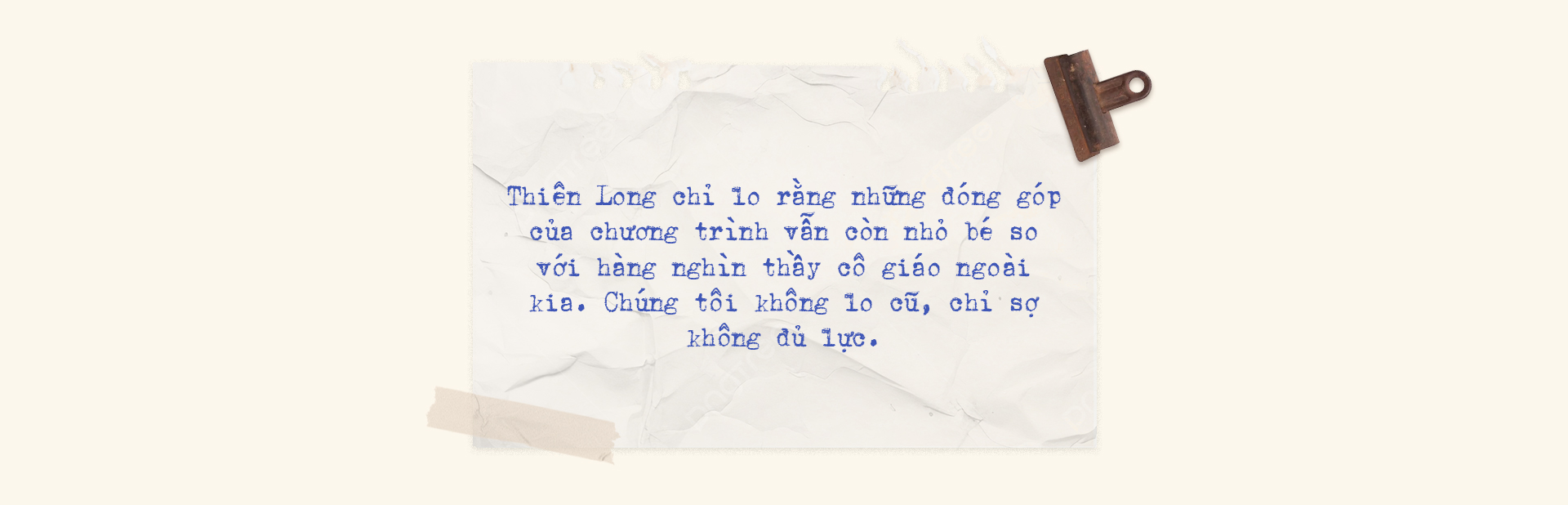 Thiên Long - lan tỏa tấm lòng yêu nghề mến trẻ của thầy cô