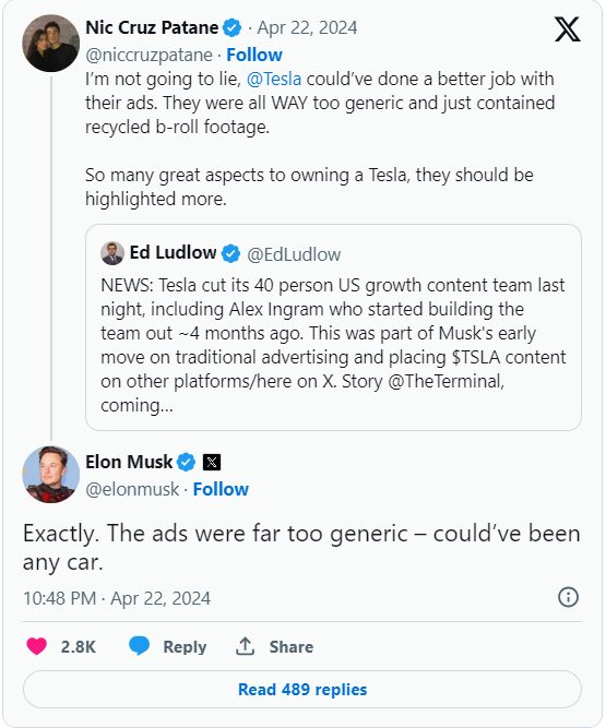 Tesla sa thải cả team Marketing 40 người vì làm nội dung quảng cáo quá chung chung- Ảnh 2.