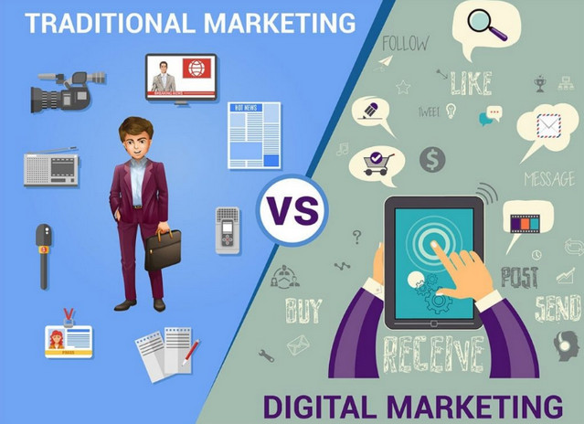 Sự khác nhau của Digital marketing và Marketing truyền thống