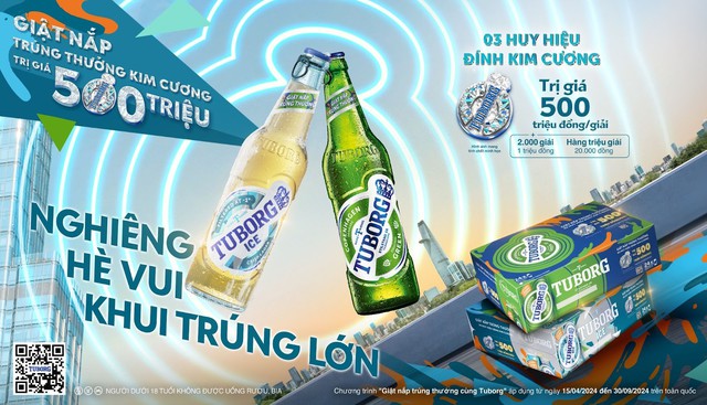 Tuborg mang đến những ly bia mát lạnh, sảng khoái tại sự kiện