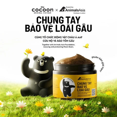 Chương trình chung tay bảo vệ loài gấu do Cocoon kết hợp với Tổ chức động vật Châu Á