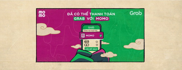 Momo chính thức trở thành đối tác thanh toán của Grab