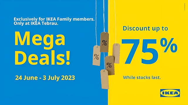 IKEA thỉnh thoảng đưa ra các chương trình khuyến mãi
