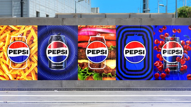 Nhận diện mới của Pepsi sẽ nhanh chóng được phủ sóng trên tất cả điểm chạm của thương hiệu