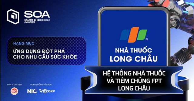 FPT Long Châu thắng giải "ứng dụng đột phá cho nhu cầu sức khỏe"