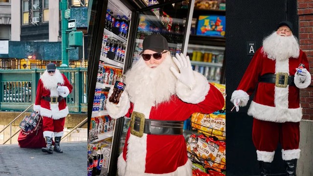 Pepsi mang ý tưởng này ra ngoài đời thực tại sự kiện SantaCon ở thành phố New York