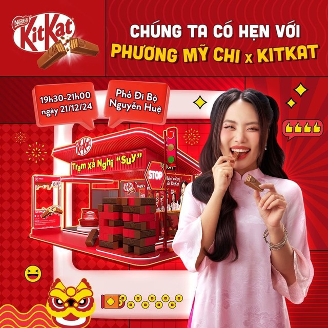 KitKat x Phương Mỹ Chi biến giây phút mệt mỏi thành khoảnh khắc thư giãn