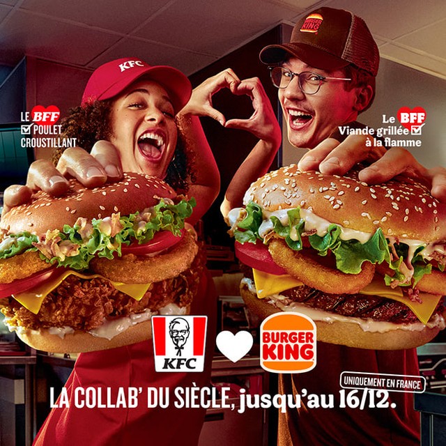 Burger King và KFC hợp tác cùng nhau