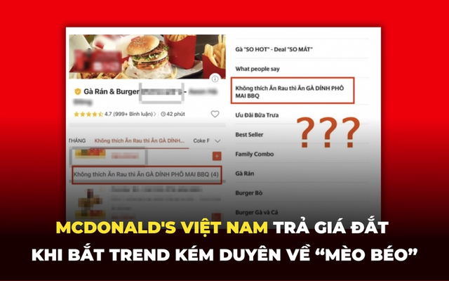 McDonald's Việt Nam với lần bắt trend kém duyên