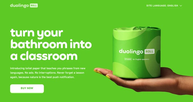 Duolingo - Biến phòng tắm thành lớp học