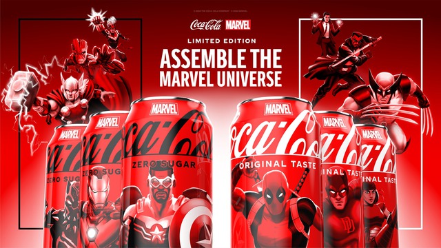 Coca Cola ra mắt vỏ chai mới phiên bản comic của các nhân vật nổi tiếng trong The Avenger