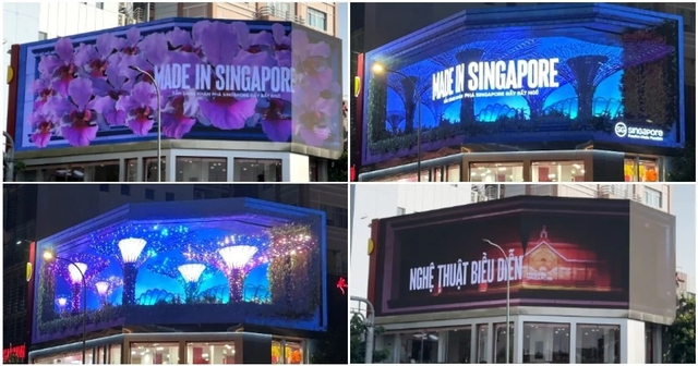 Tổng cục du lịch Singapore trình chiếu quảng cáo 3D mới tại TP. Hồ Chí Minh