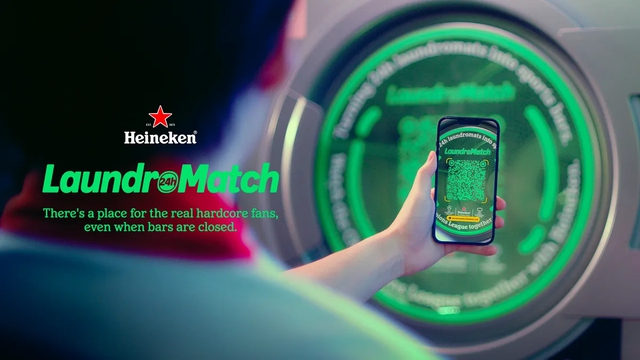 Heineken biến tiệm giặt là thành điểm xem thể thao trực tuyến