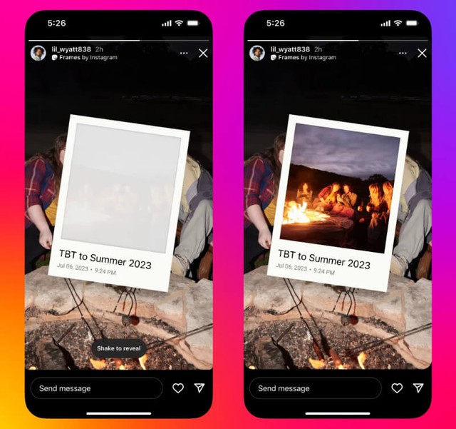 Instagram cũng bổ sung thêm tùy chọn Frames mới