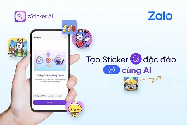 Zalo nâng tầm trải nghiệm nhắn tin với zSticker AI