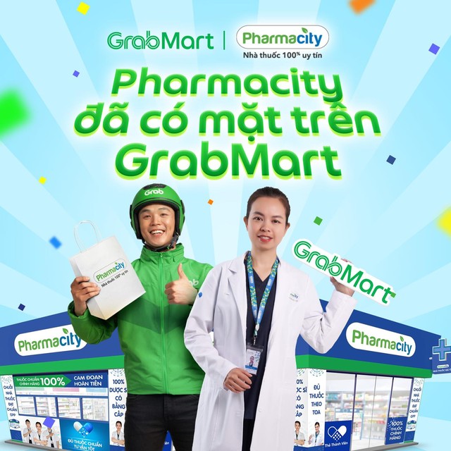 Pharmacity đã chính thức bắt tay cùng Grab