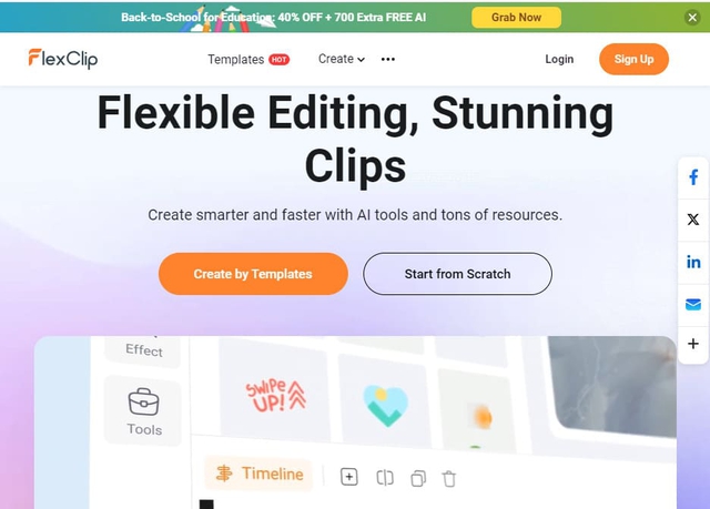 Tạo video bằng AI với FlexClip