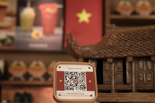 Sáng kiến chuyển tiền vào mã QR của Ủy ban MTTQ Việt Nam của nhiều cửa hàng, quán cafe