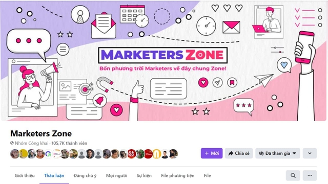 C&aacute;c group marketing tr&ecirc;n Facebook -Marketers Zone