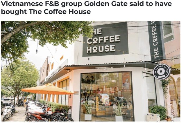 Golden Gate mua lại The Coffee House