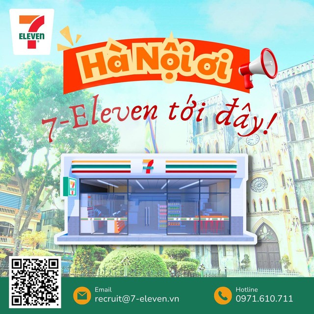 7-Eleven thông báo sẽ mở cửa hàng đầu tiên tại Hà Nội