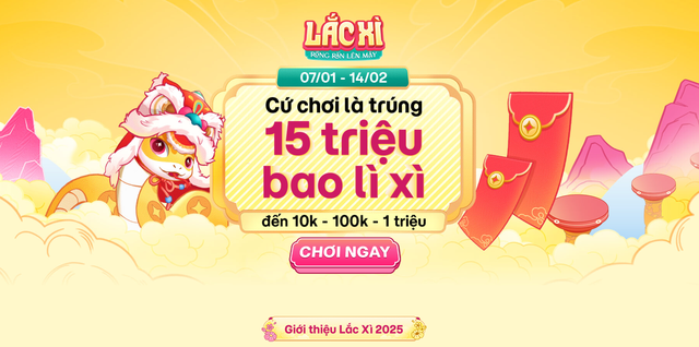 Momo chiếm vị trí top 1 với chiến dịch Gaminiation lắc lì xì may mắn