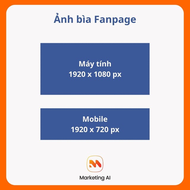 Tất tật kích thước ảnh đăng Facebook 2026 không bị vỡ chuẩn nhất- Ảnh 4. Kích thước chuẩn ảnh bìa fanpage facebook trên máy tính và mobile