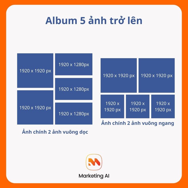 Tất tật kích thước ảnh đăng Facebook 2026 không bị vỡ chuẩn nhất- Ảnh 12. Kích thước ảnh đăng facebook với album 5 ảnh trở lên