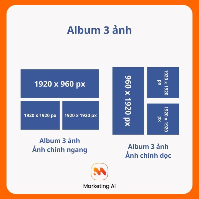 Tất tật kích thước ảnh đăng Facebook 2026 không bị vỡ chuẩn nhất- Ảnh 10. Kích thước ảnh đăng facebook với album 3 ảnh
