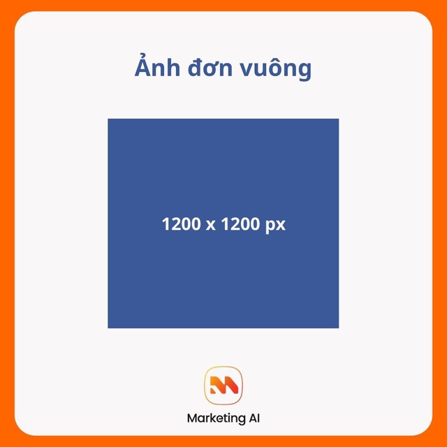 Tất tật kích thước ảnh đăng Facebook 2026 không bị vỡ chuẩn nhất- Ảnh 6. Kích thước ảnh đơn vuông đăng facebook