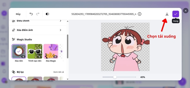 Tự tạo sticker Messenger bằng Canva Pro