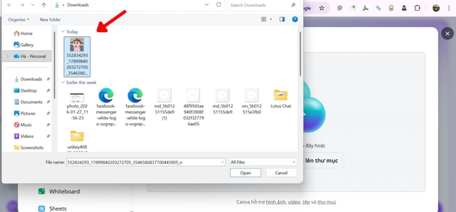 Tự tạo sticker Messenger bằng Canva Pro
