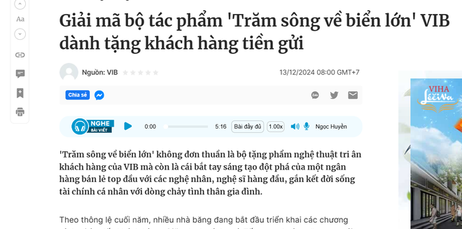 VIB “Trăm sông về biển lớn”: Lồng ghép insight “Tích tiểu thành đại” với văn hóa nghệ thuật Việt- Ảnh 10.