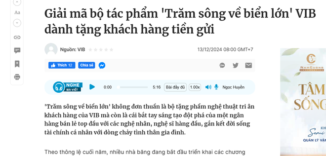 VIB “Trăm sông về biển lớn”: Lồng ghép insight “Tích tiểu thành đại” với văn hóa nghệ thuật Việt- Ảnh 6.