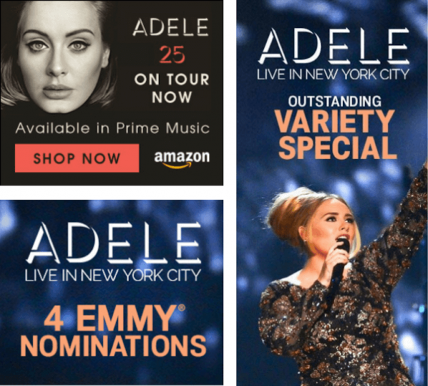 Quảng cáo biểu ngữ Adele