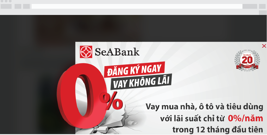 Banner quảng cáo Seabank - Balloon Ads