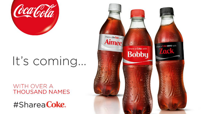 Chiến dịch quảng cáo Share A Coke của Coca Cola