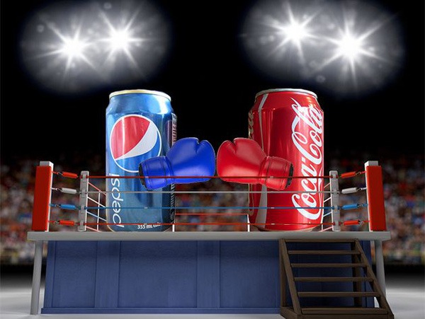 Coca-Cola và Pepsi là những đối thủ cạnh tranh trực tiếp của nhau