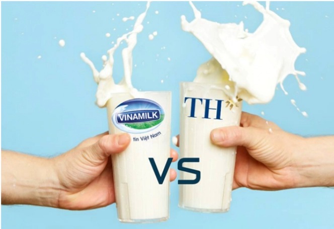 Đối thử cạnh tranh của Vinamilk là TH True Milk