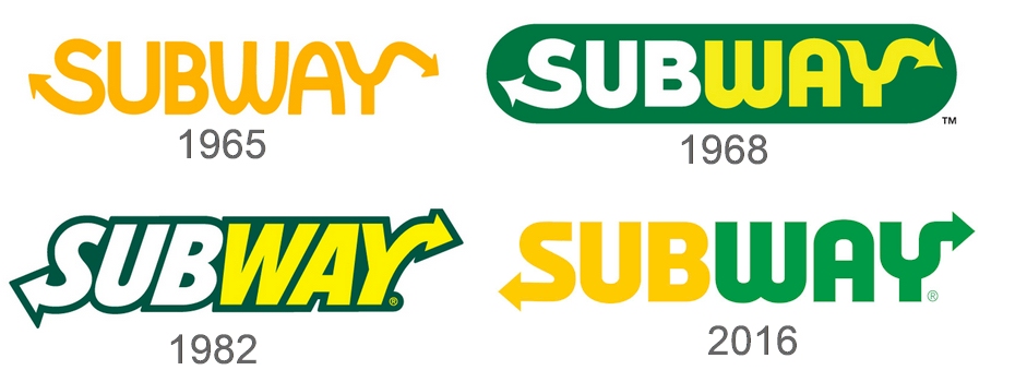 thiết kế thương hiệu Subway