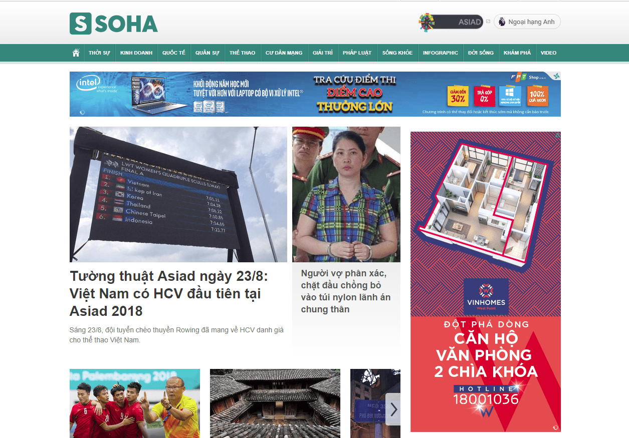 Báo giá bài PR trên Soha News 