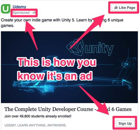 Cách để nhận biết quảng cáo Facebook Ads