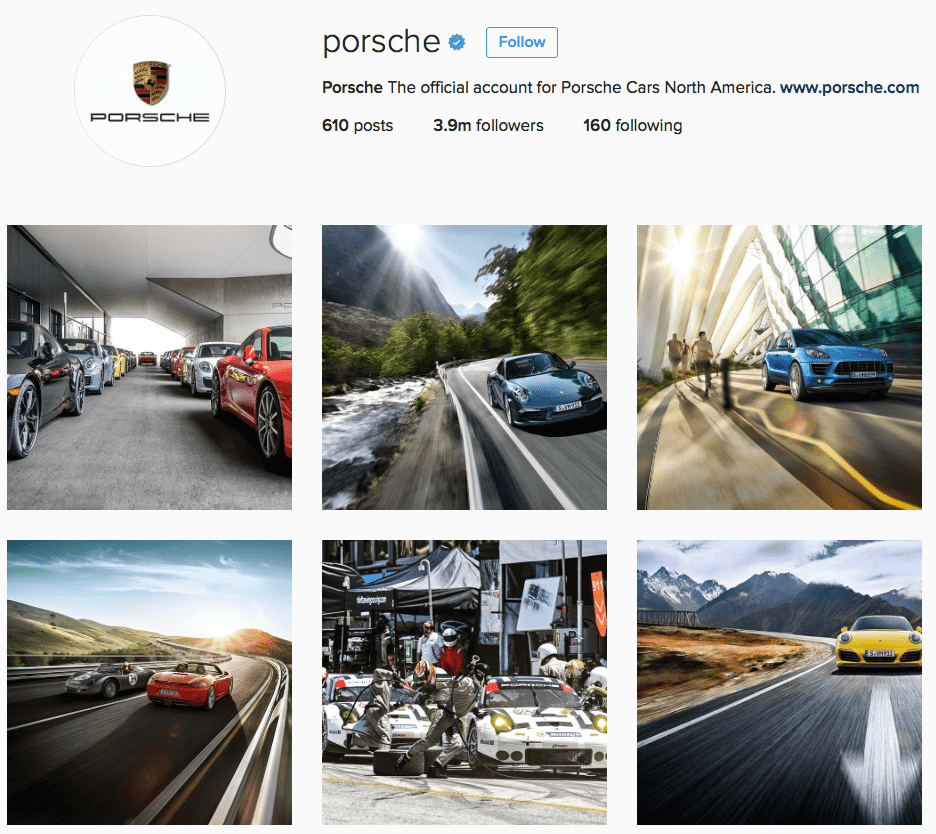 Porsches truyền thông rất mạnh trên mạng xã hội