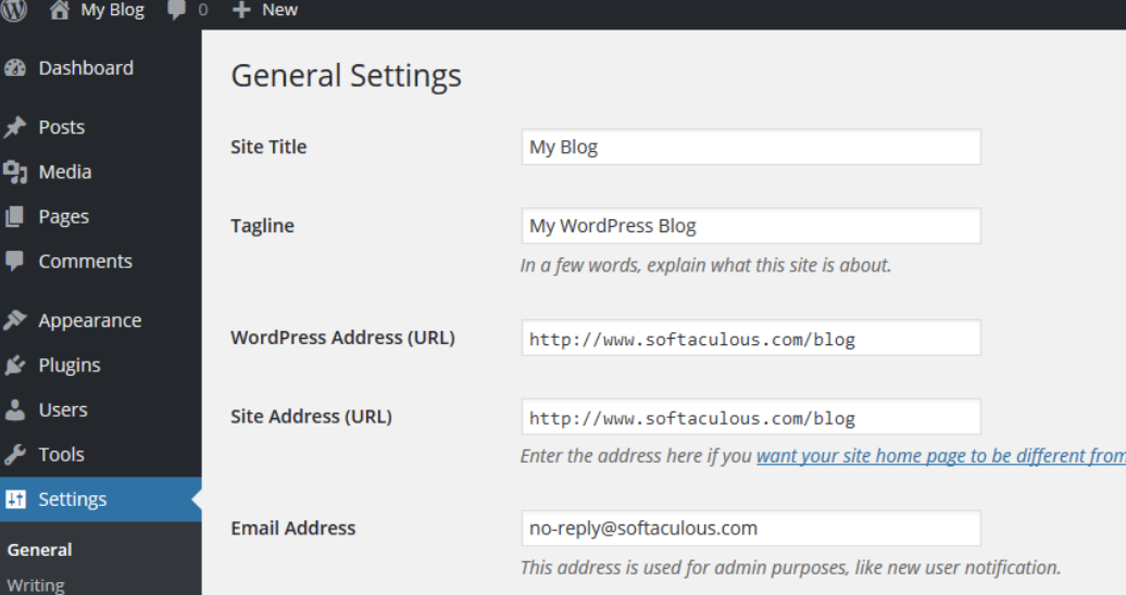 Tùy chỉnh trang web - hướng dẫn sử dụng Wordpress 2